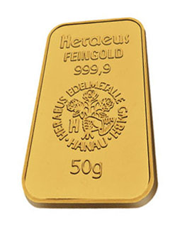 50 gram gold bar